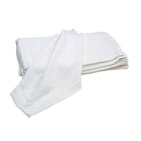 Absorbents Midwest New White Terry Bar Mop Towels, 16 x 19, 12PK 40-3000-DZ
